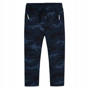 Size 2 Toddler Boys Mayoral Kids Camouflage Joggers - Blue and Black